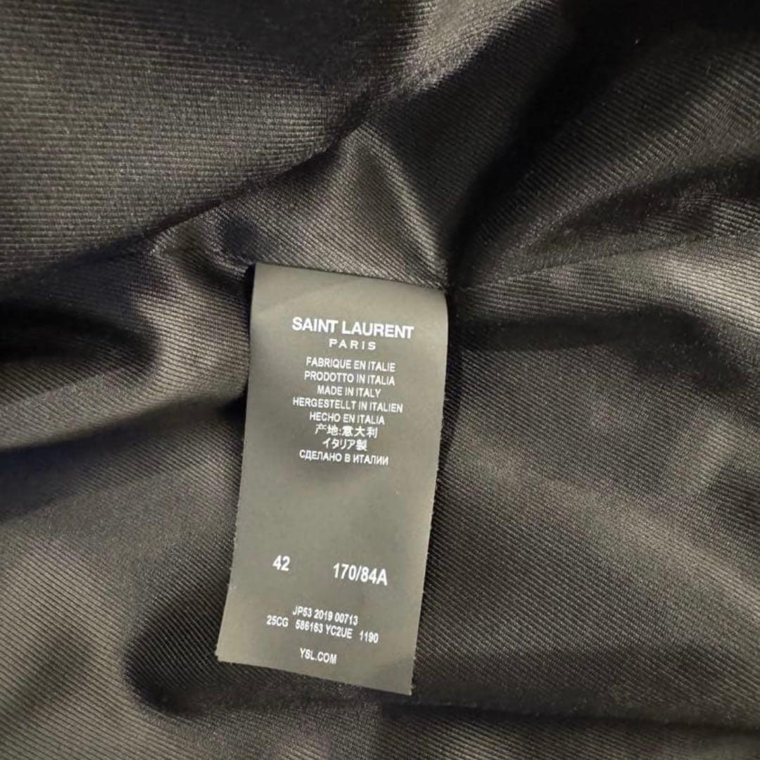 【最終値下げ】SAINT LAURENT ラムレザージップアップブルゾン 42
