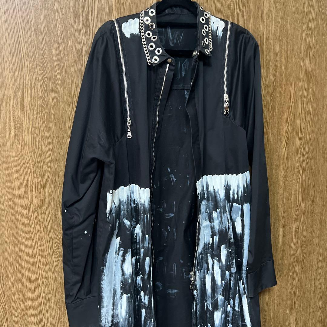 ACUOD by CHANU ペイントシャツコート