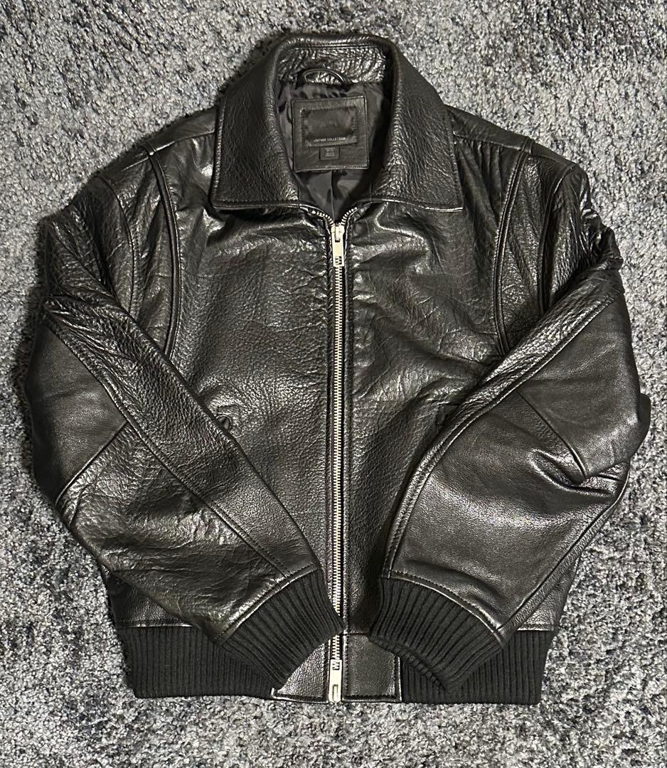 ZARA エンボス レザージャケット