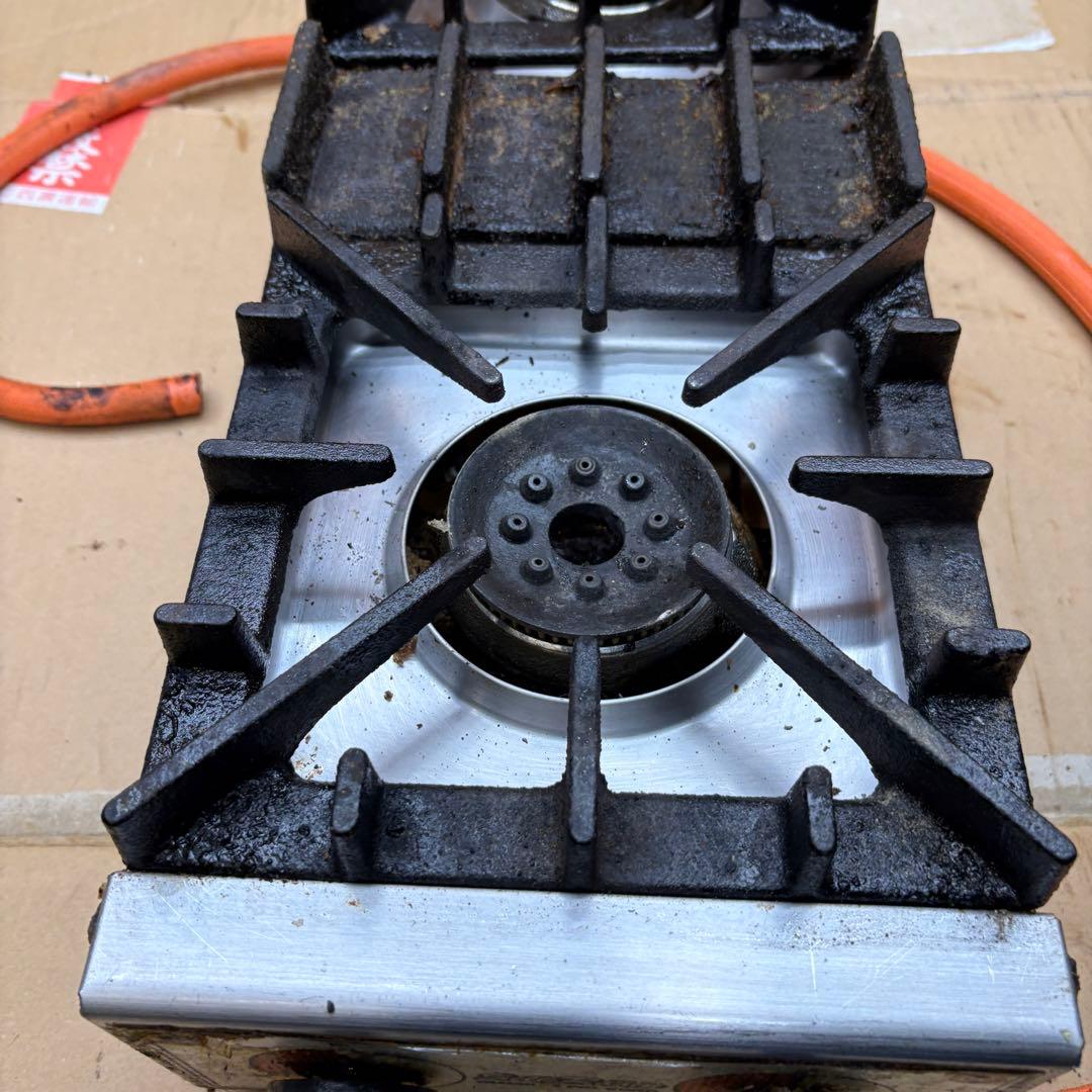 ②山岡金属 LPガス 卓上2口コンロ SK-55G ？200×510×150