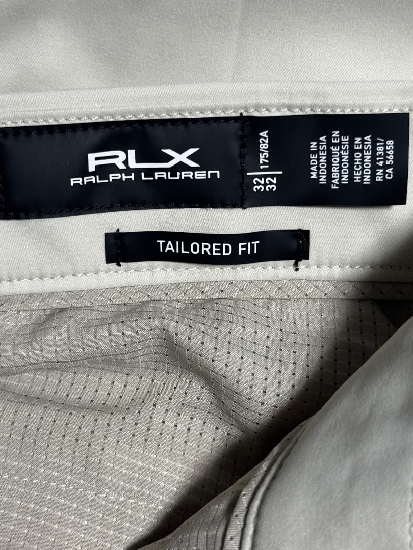 RLX ラルフローレン テーラードフィットパフォーマンスツイルパンツ 32/32