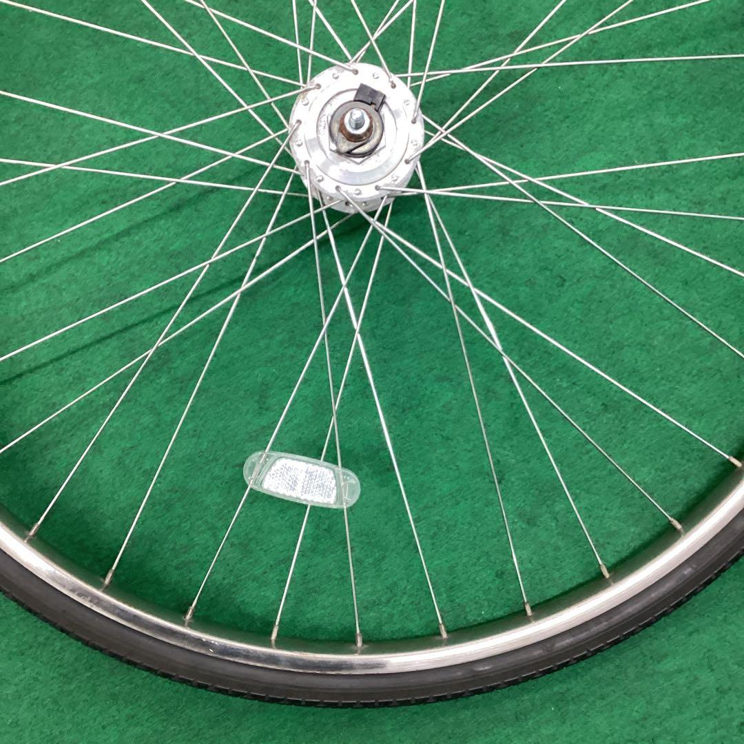 ステンレスリム　前輪 27x1-3/8 タイヤ付 ハブダイナモ 27インチ j2