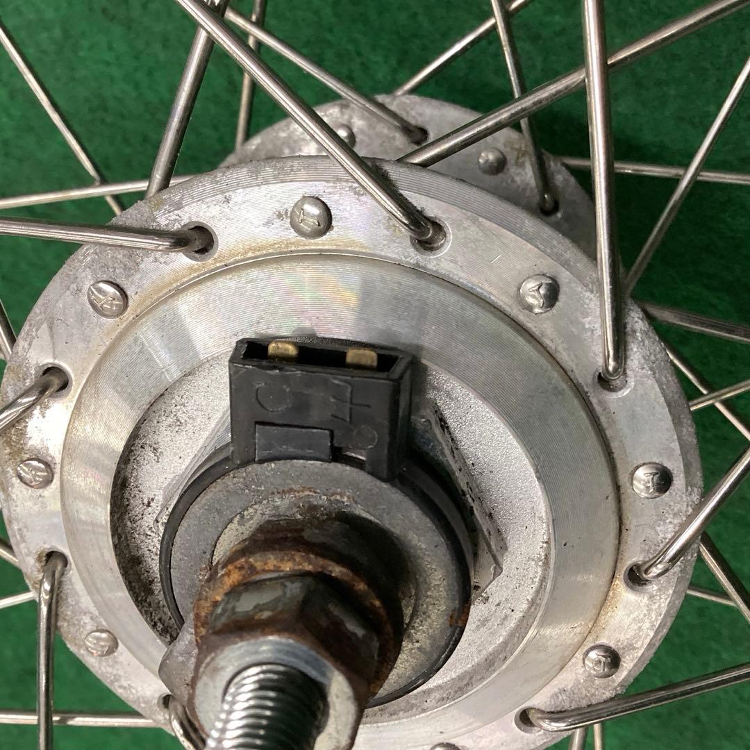 ステンレスリム　前輪 27x1-3/8 タイヤ付 ハブダイナモ 27インチ j2