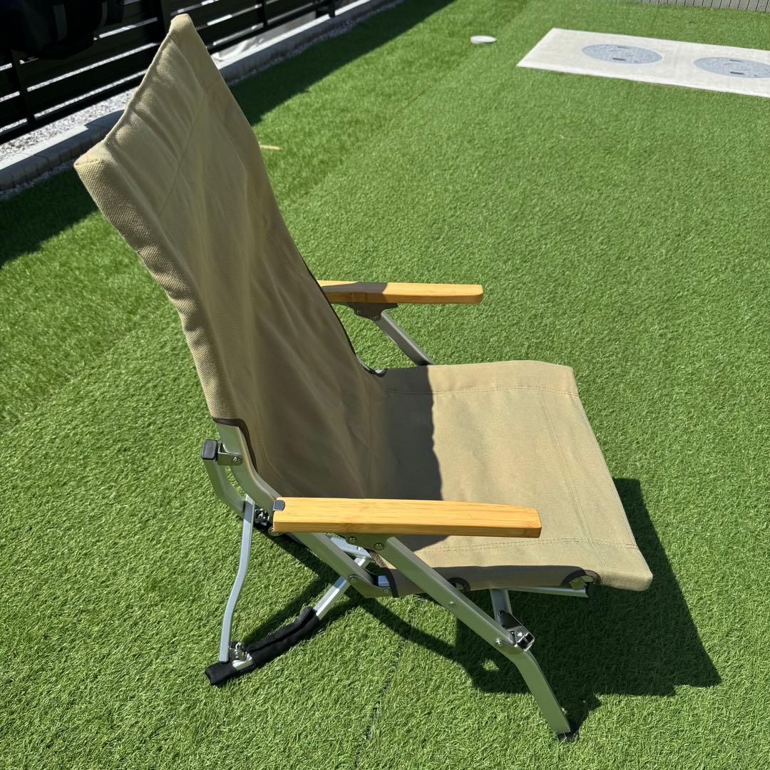 良品　スノーピーク ローチェア30 カーキ　キャンプチェア