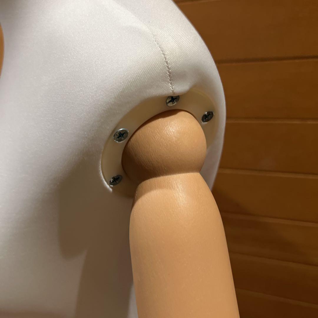 ミルコホワイト トルソー 頭部付き 腕付き アーム付き レディース 可動式