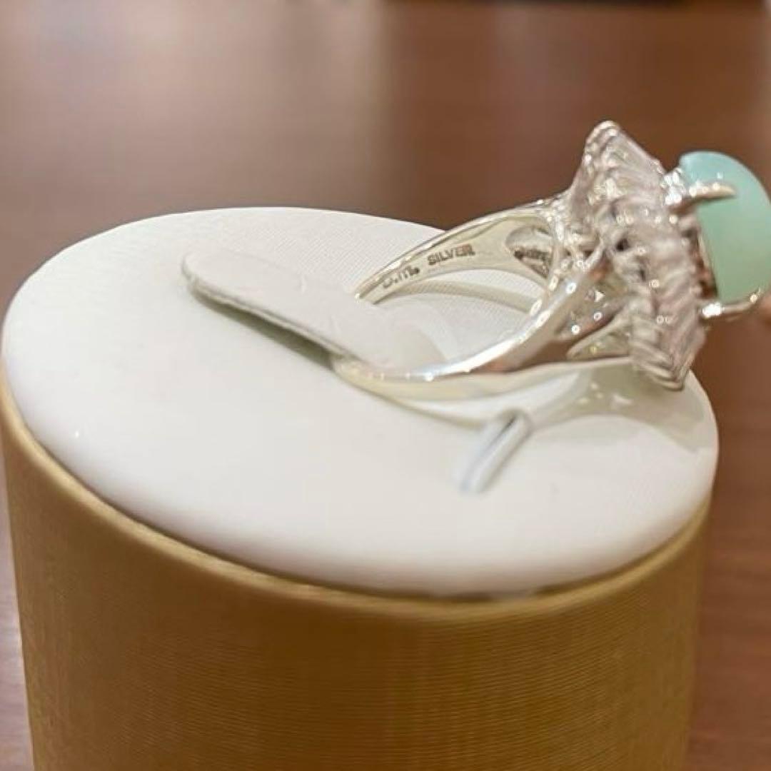 オハナ✨e.m. 女の一生リング クリソプレーズ クリーニング済