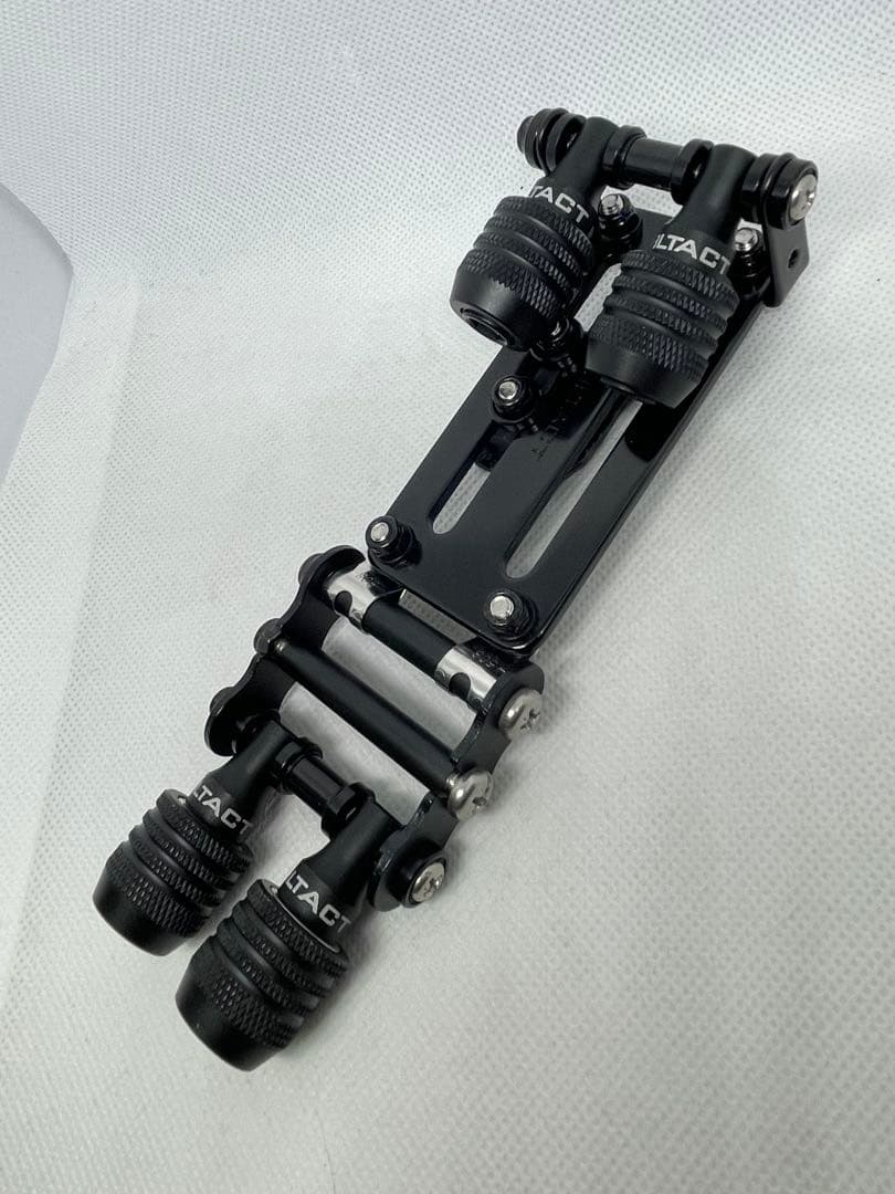 ダブルタクトプレート　ビットホルダー4P ニックス風チェーン(オールブラック)