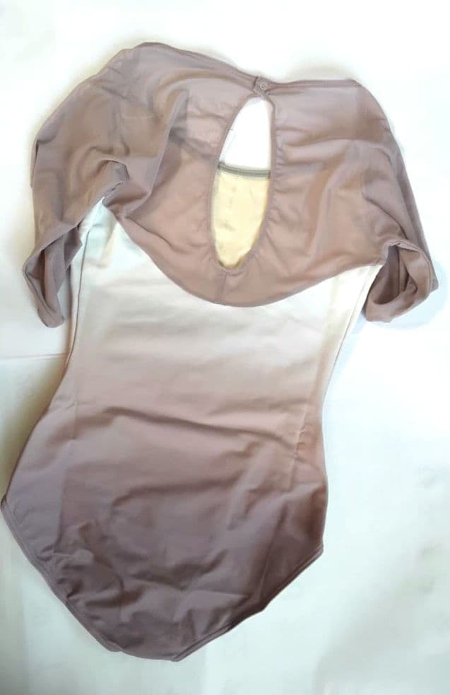 お値下げ！　新品　バレエ用　グラデーションボディスーツ　ハーフスリーブレオタード