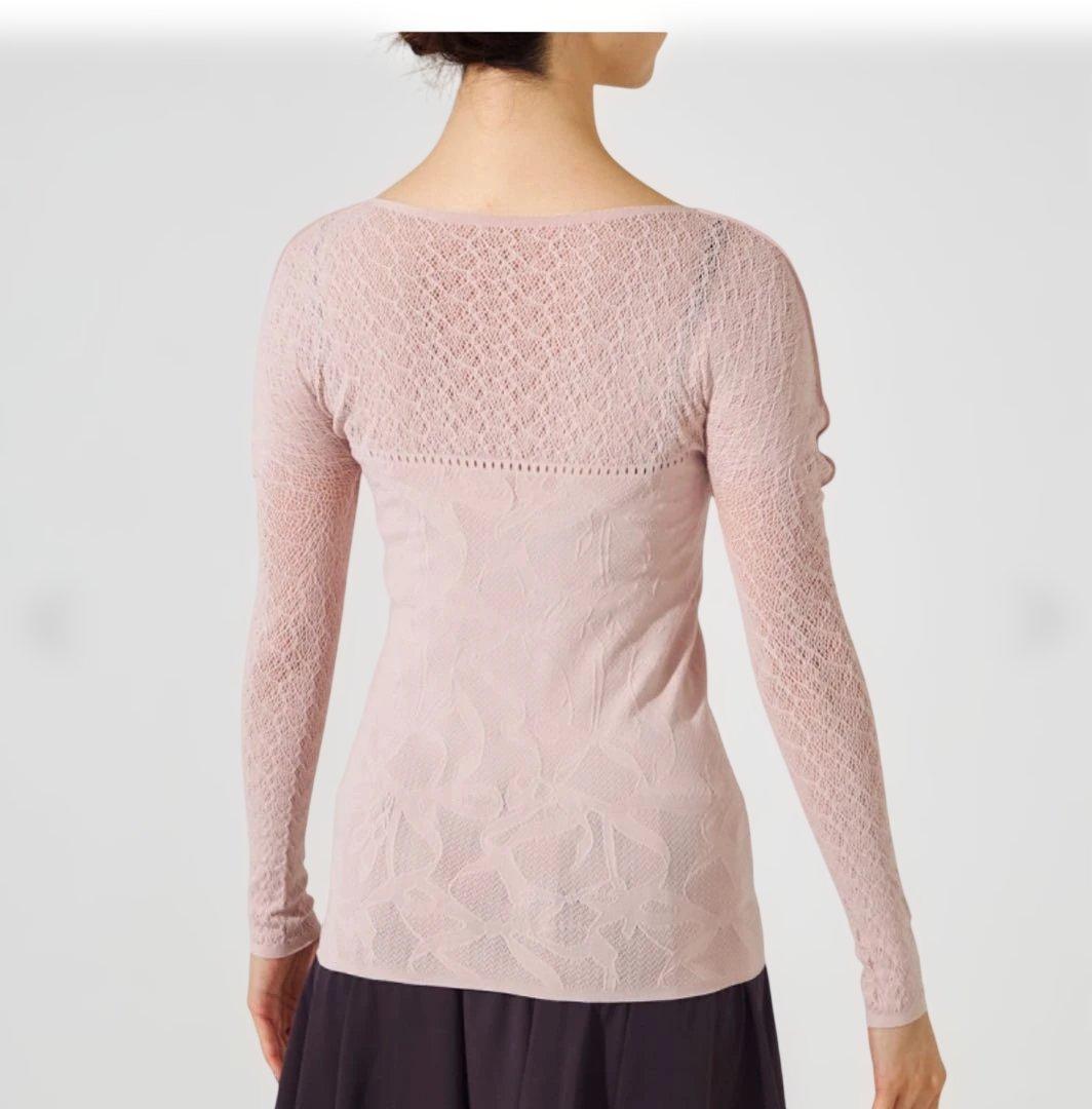 新品　チャコット　トゥシューズリボンニットトップ　ノーソーイング