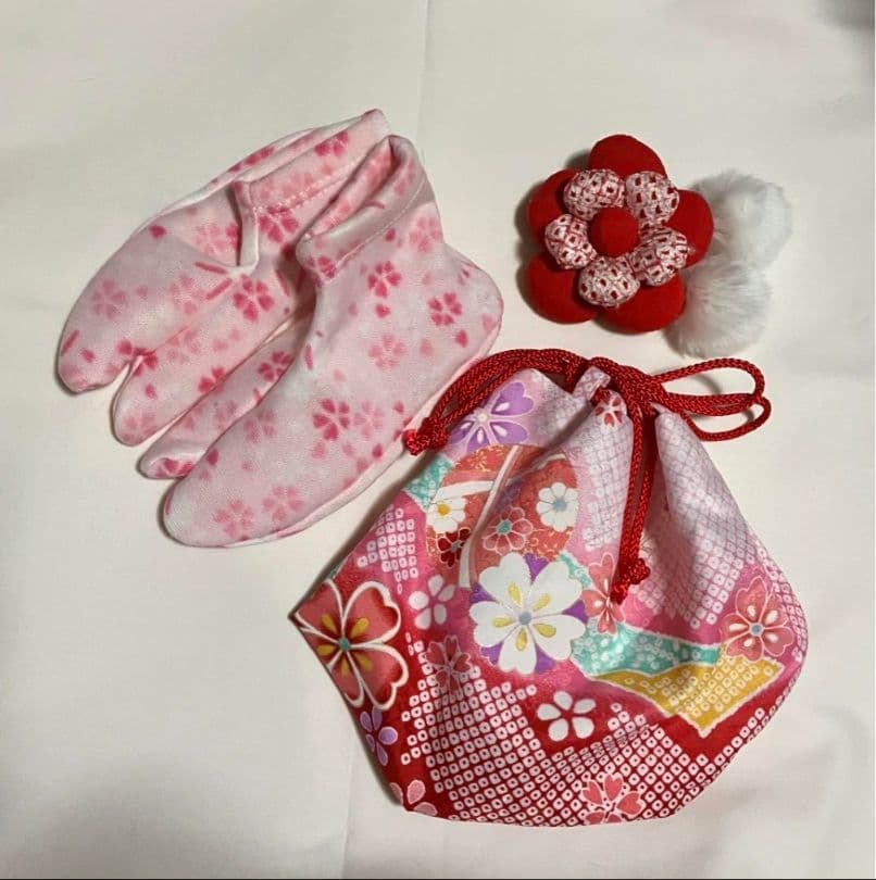 七五三 3歳用　花うさぎ被布セット