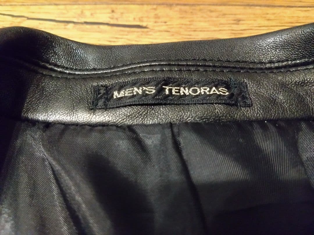 ★極美品 MENS TENORAS ブラックレザージャケット