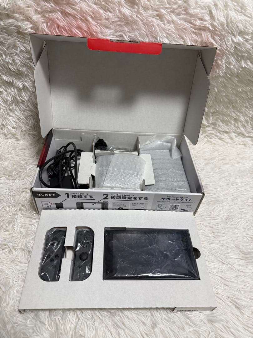 Nintendo Switch 本体 グレー バッテリー強化