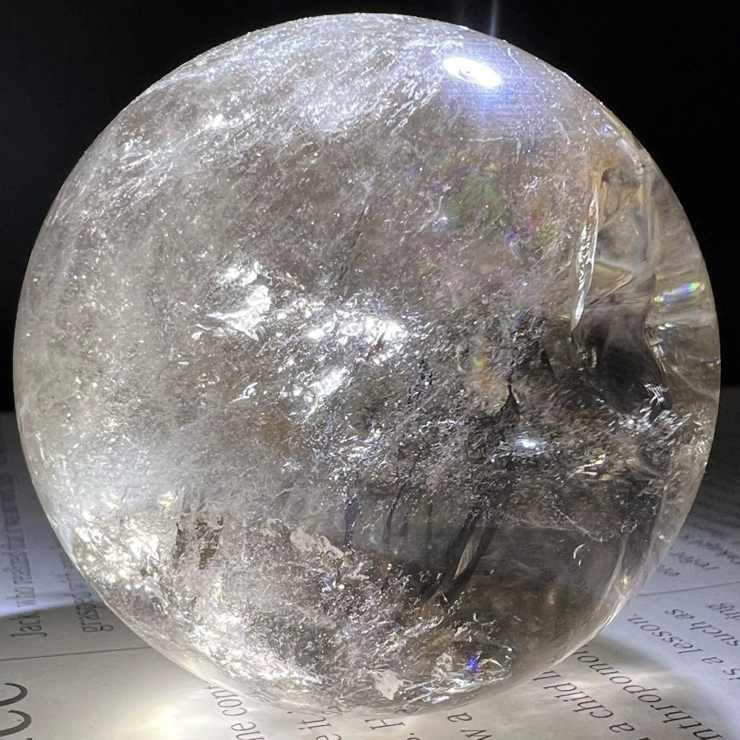 ✳️超激レア✨高品質スフィア✨レインボー ヒマラヤ水晶 煙水晶 丸玉 天然石 原石