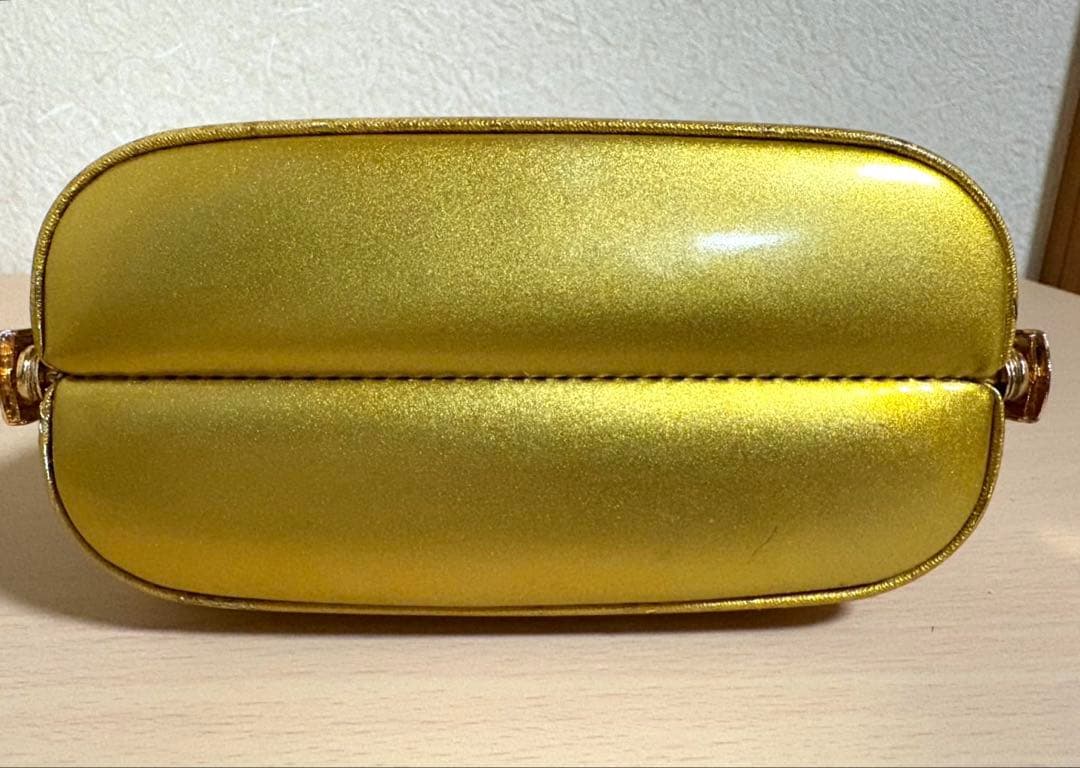 試着程度　和装バッグ＆草履セット　ゴールド　セルフサイズ調節可能