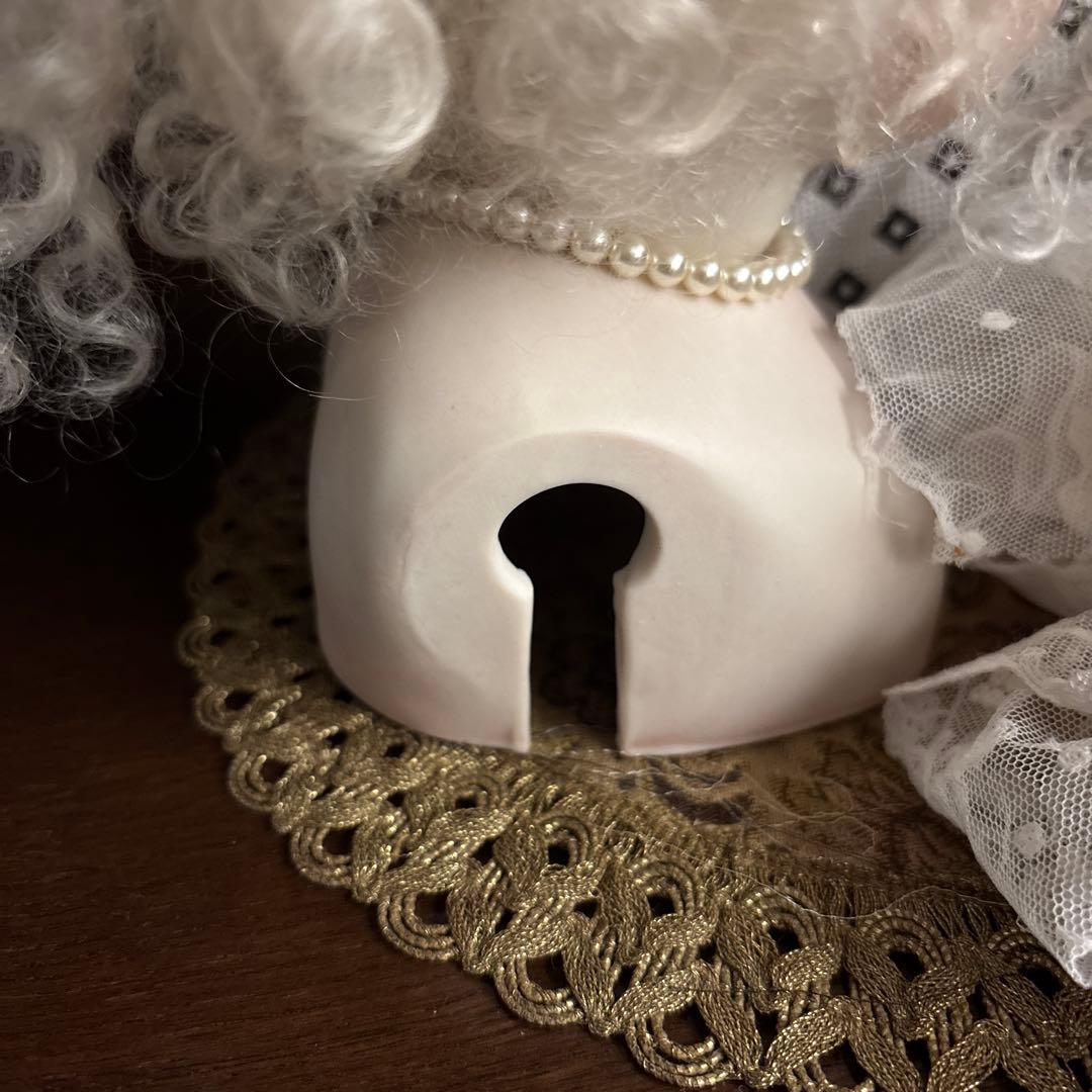 ビスクドール、ヘッド　ジュモー 赤のシューズ付き