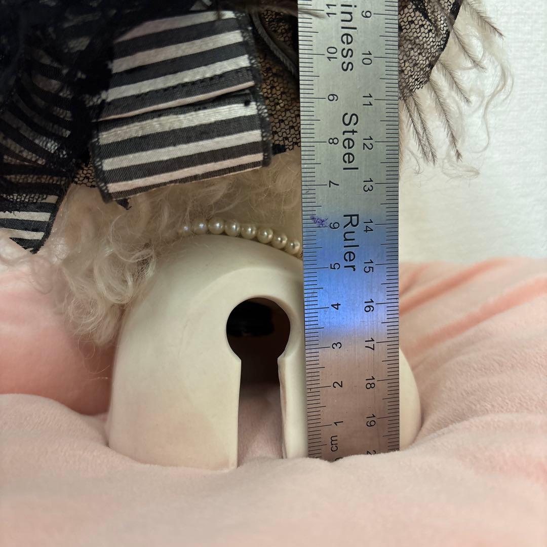 ビスクドール、ヘッド　ジュモー 赤のシューズ付き