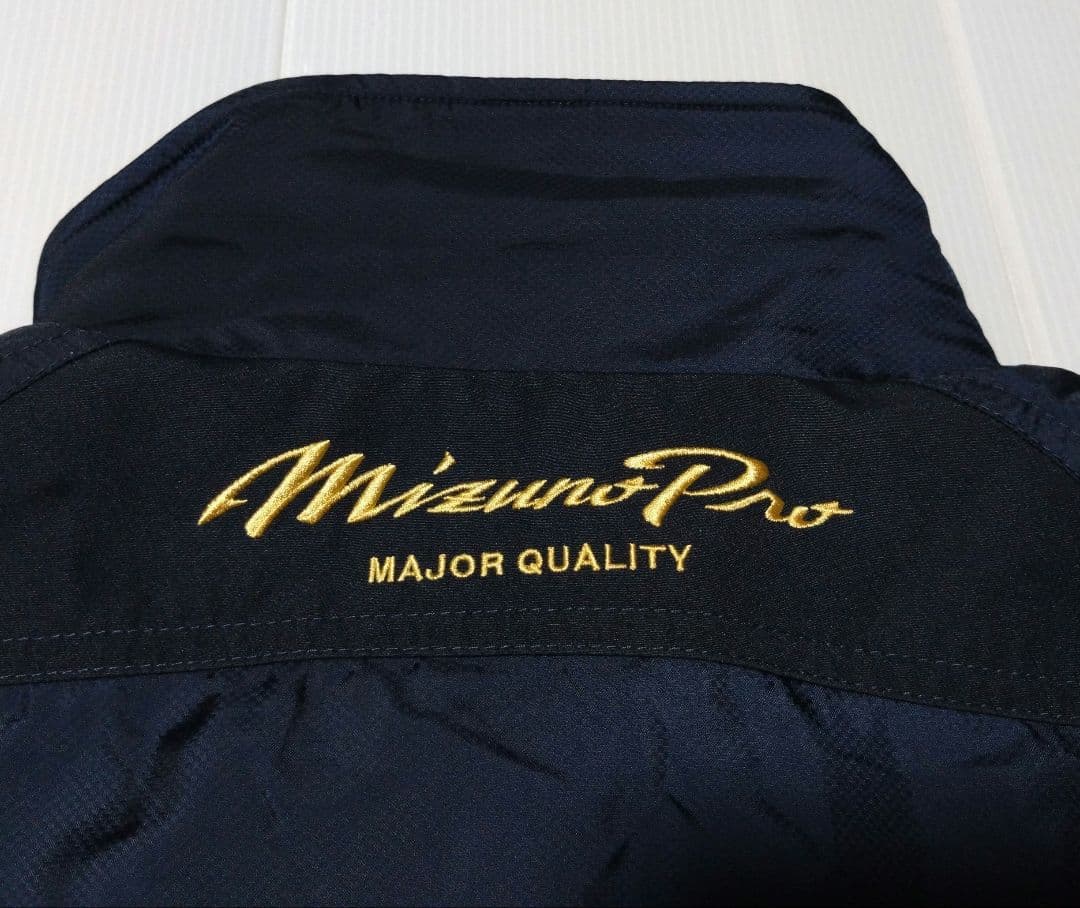 Mizuno pro／ウィンドブレーカー M ネイビー／ゴールド上下セット