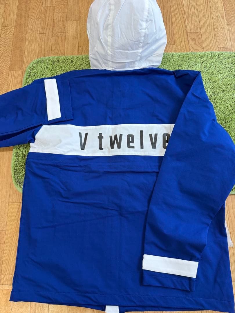 ¥33,000V12/XL撥水タフタナイロンジャケットレインウェア高機能パーカー