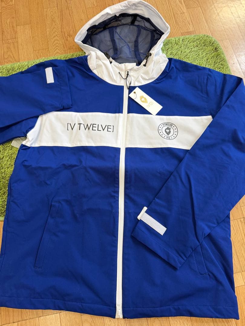 ¥33,000V12/XL撥水タフタナイロンジャケットレインウェア高機能パーカー