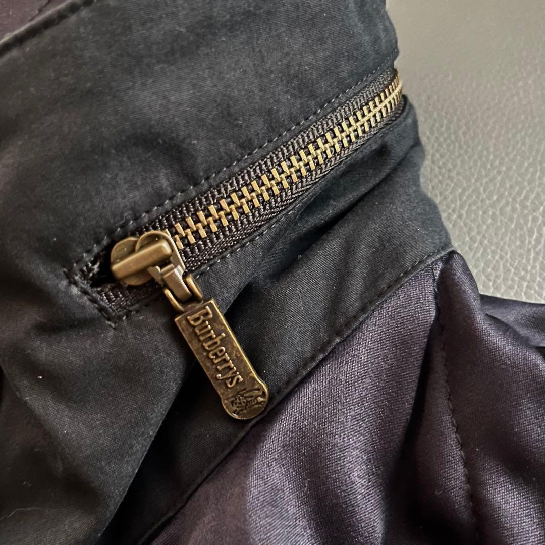 バーバリー　Burberry キルティングコート　ウエスト　黒