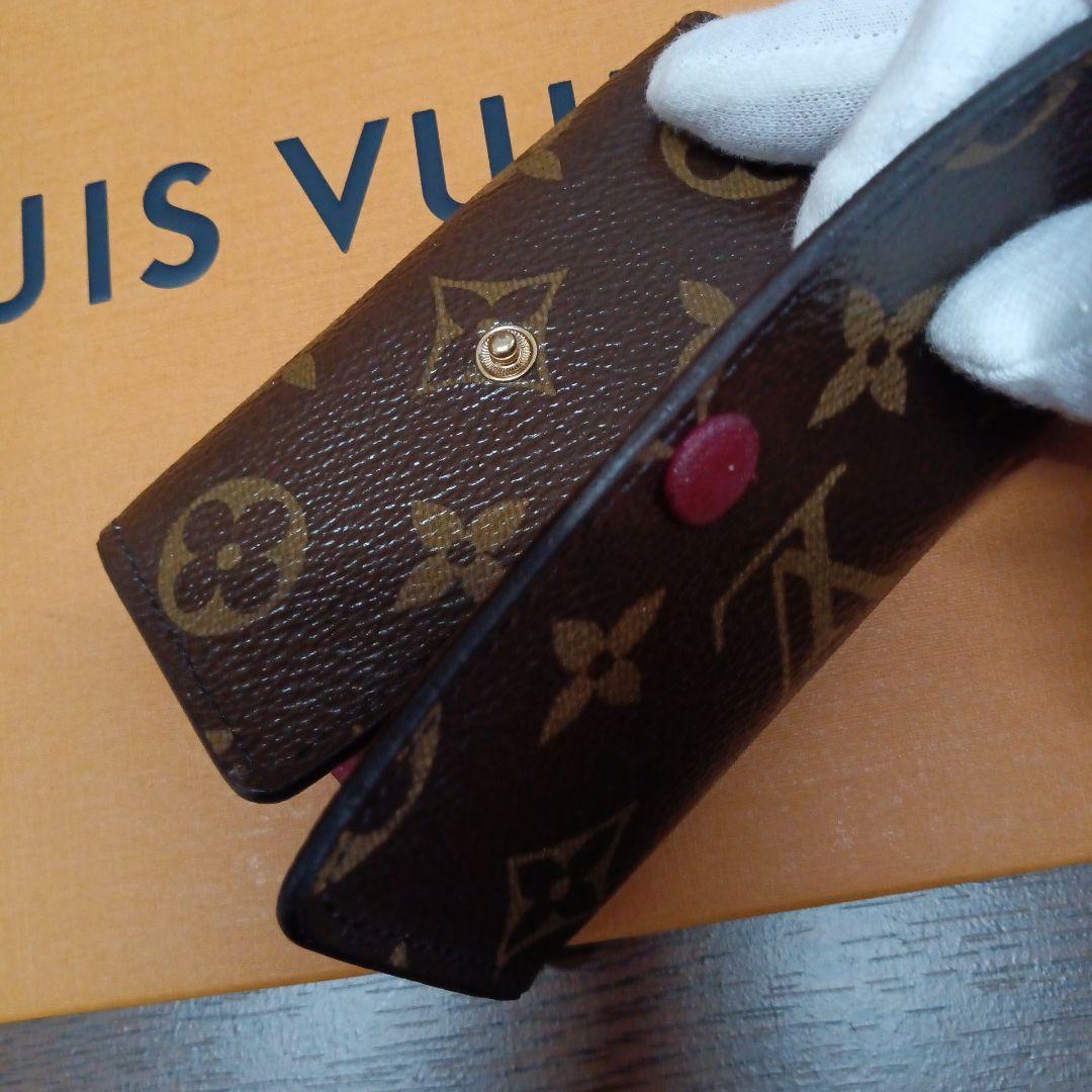 ルイ・ヴィトン、美品モノグラム、フューシャー、ミュルティクレ6連キーケース