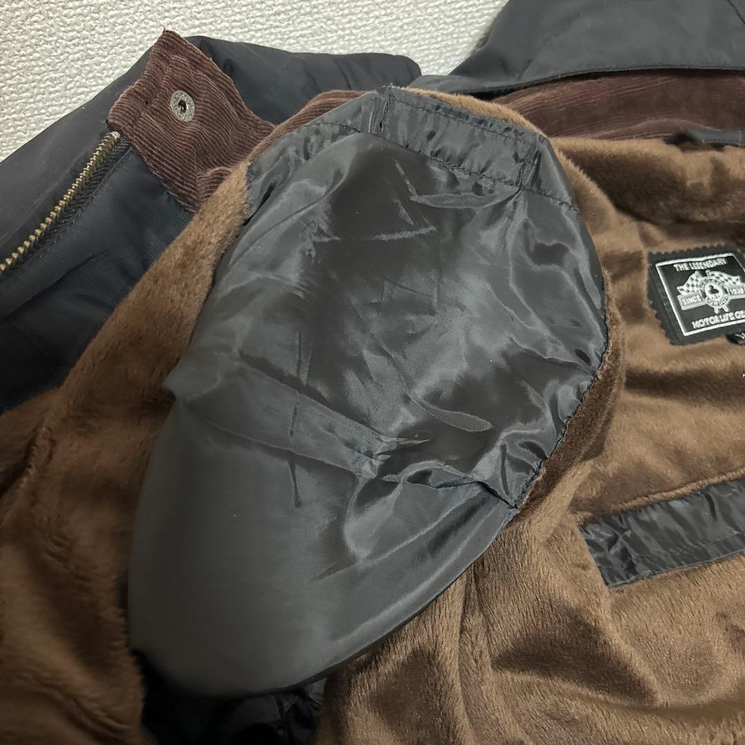 ACE CAFE LONDON ナイロンフーディーショートコート アウター