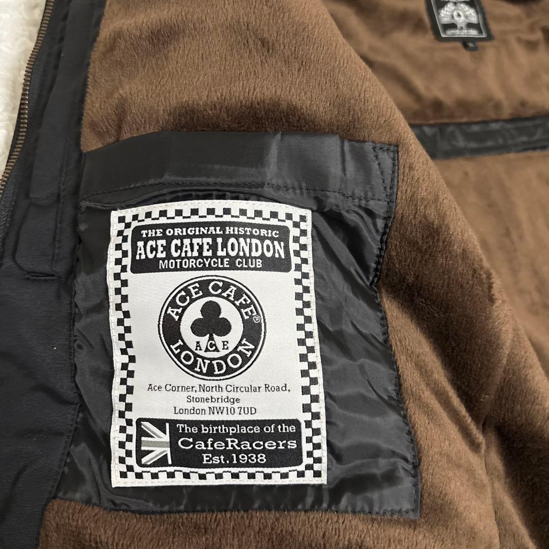 ACE CAFE LONDON ナイロンフーディーショートコート アウター