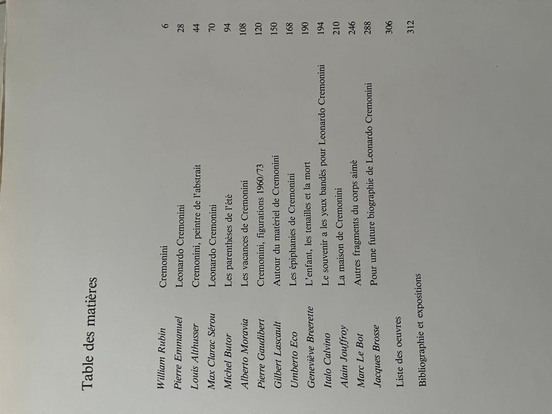 Cremonini 画集 SKIRA刊 1987年 大型美術書　クリモニーニ