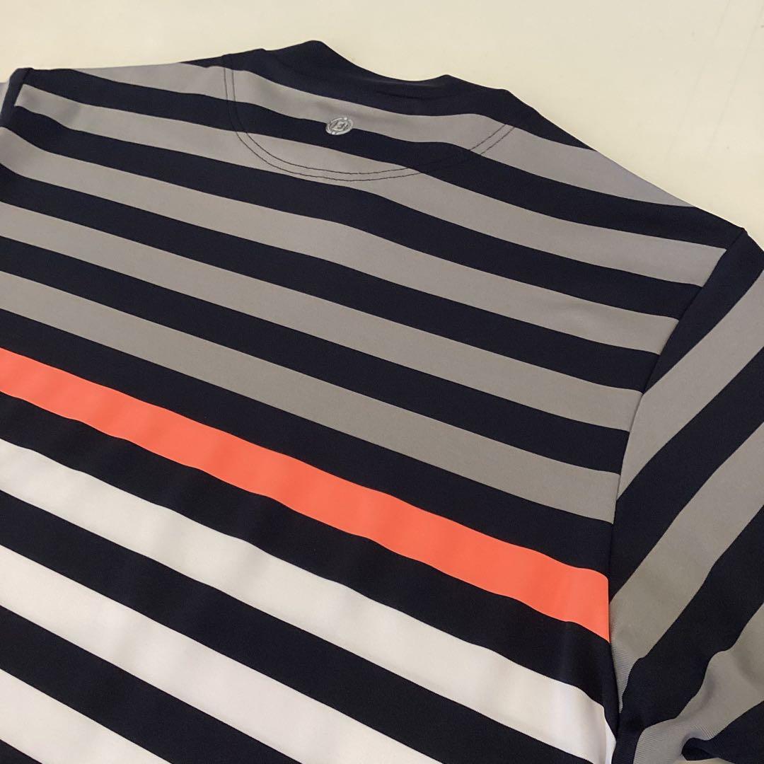 新品　BRIEFING MARINE STRIPE HIGHNECK RF