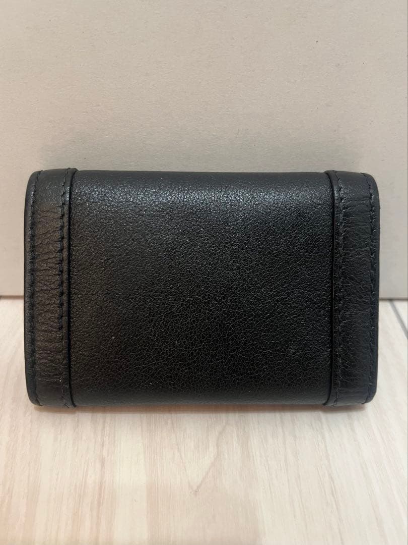 ビ*ゴ様 GUCCI ブラックレザー バンブーキーケース