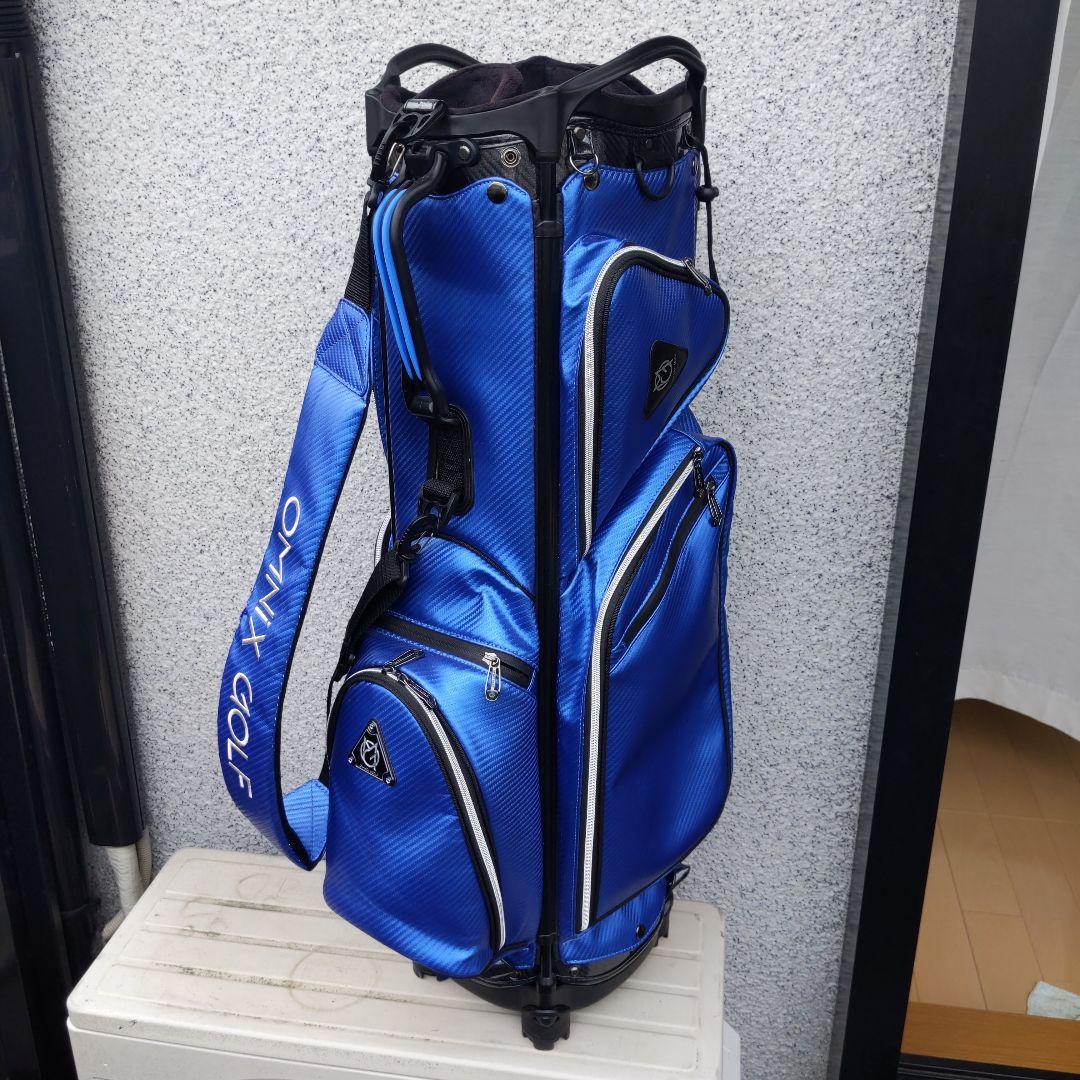OMNIX GOLF キャディバッグ 青