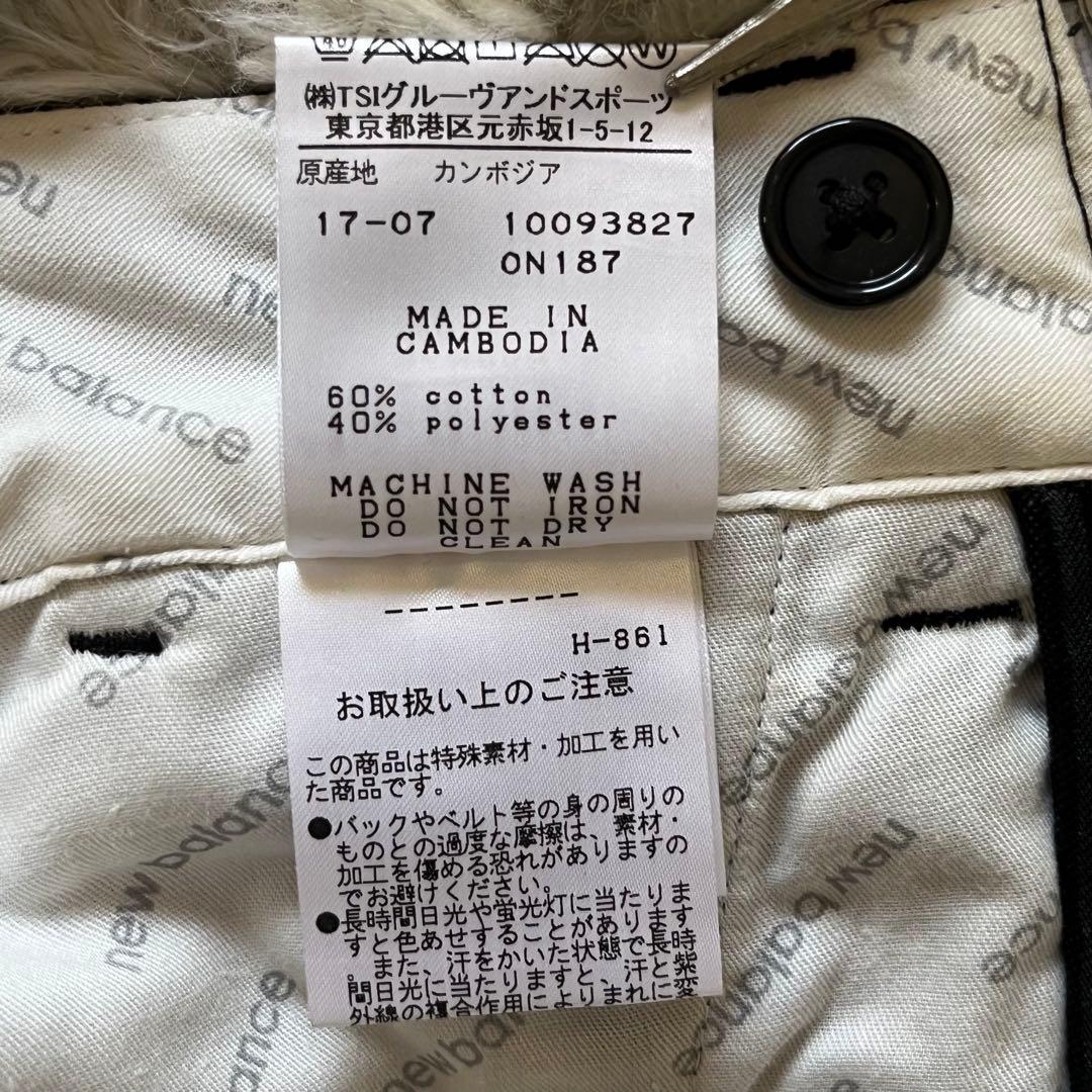 美品 New Balance ゴルフ ロゴ総柄スカート 1 黒