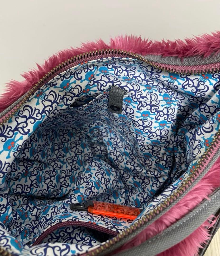 【DIESEL】新品ピンクファーバッグ【送料込み】