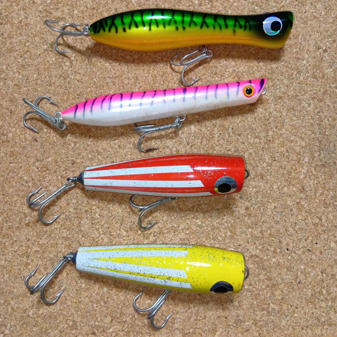 大型魚　トレバリー/GT　トップ　ウォータールアー　4本セット