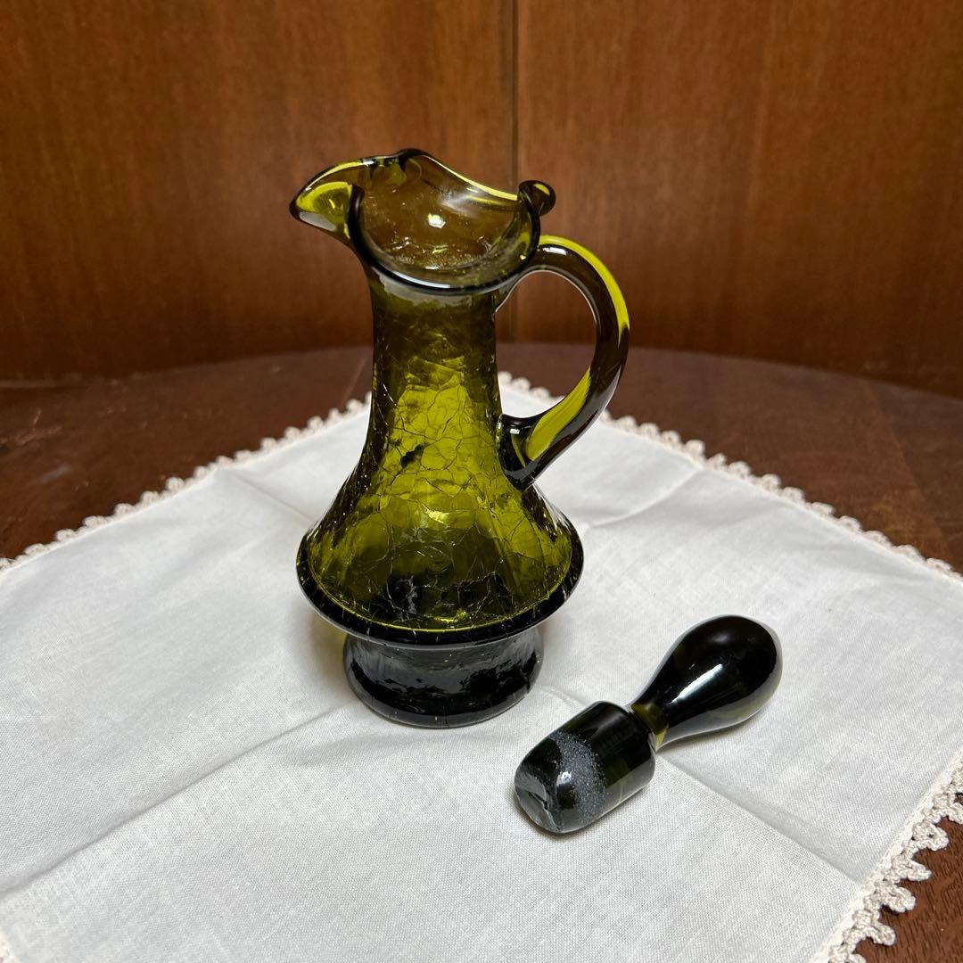 稀少　ZONA 　クラッシュガラス　オイルボトル