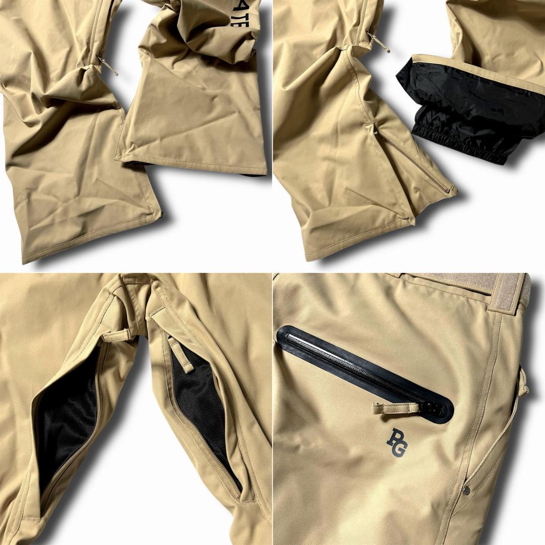 ベージュ パーリーゲイツ 定価10.2万 防水防風 上下セット スノーウェア