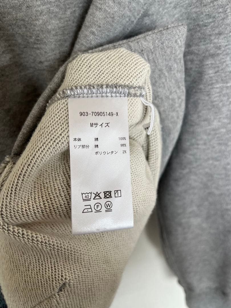 北欧暮らしの道具店　スッキリ着られる大人のパーカー　M杢グレー