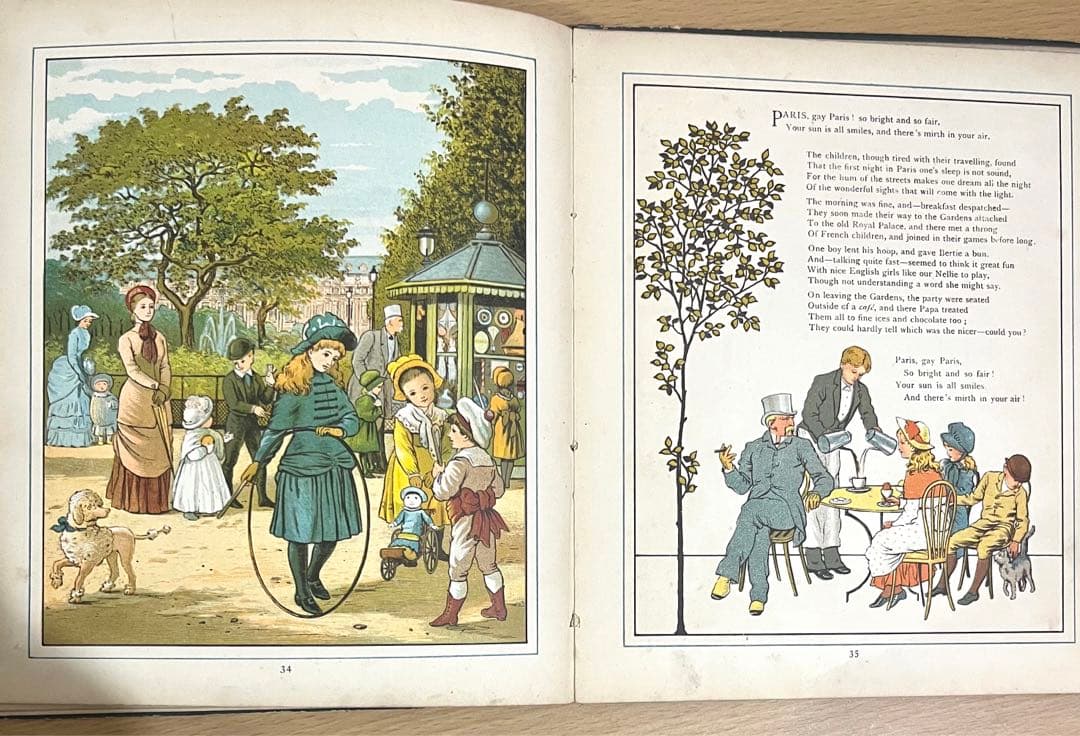 No.285 希少 アンティーク 洋書 絵本 ビクトリアン