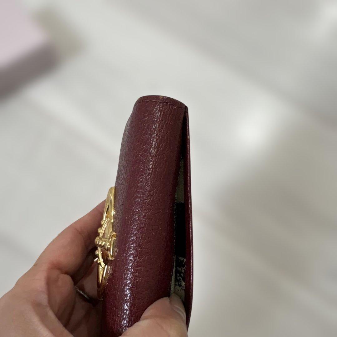 ヴィヴィアン キーケース 希少色 ワインレッド