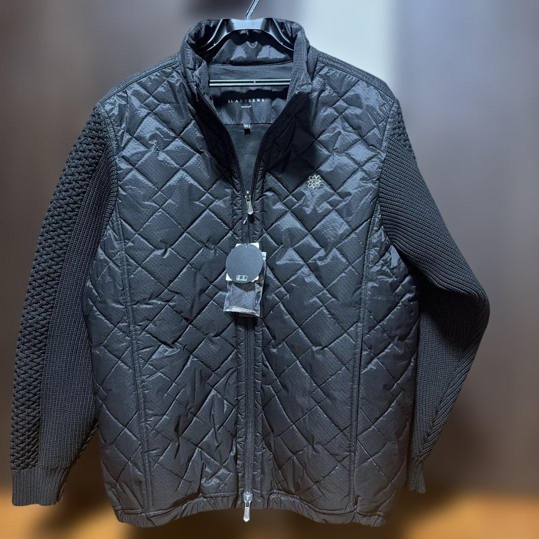 St ANDREWS ブラックジャケット キルティング