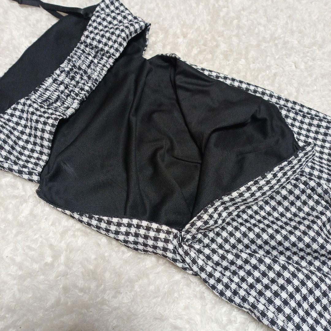 【訳アリでお得】Randy 千鳥柄 ロングワンピース Mサイズ ハウンドトゥース