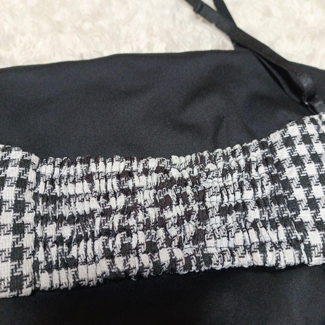 【訳アリでお得】Randy 千鳥柄 ロングワンピース Mサイズ ハウンドトゥース