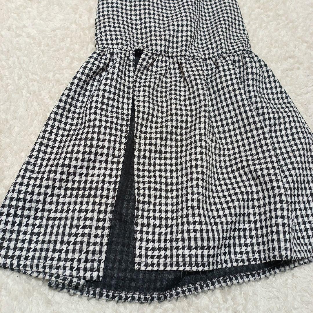 【訳アリでお得】Randy 千鳥柄 ロングワンピース Mサイズ ハウンドトゥース