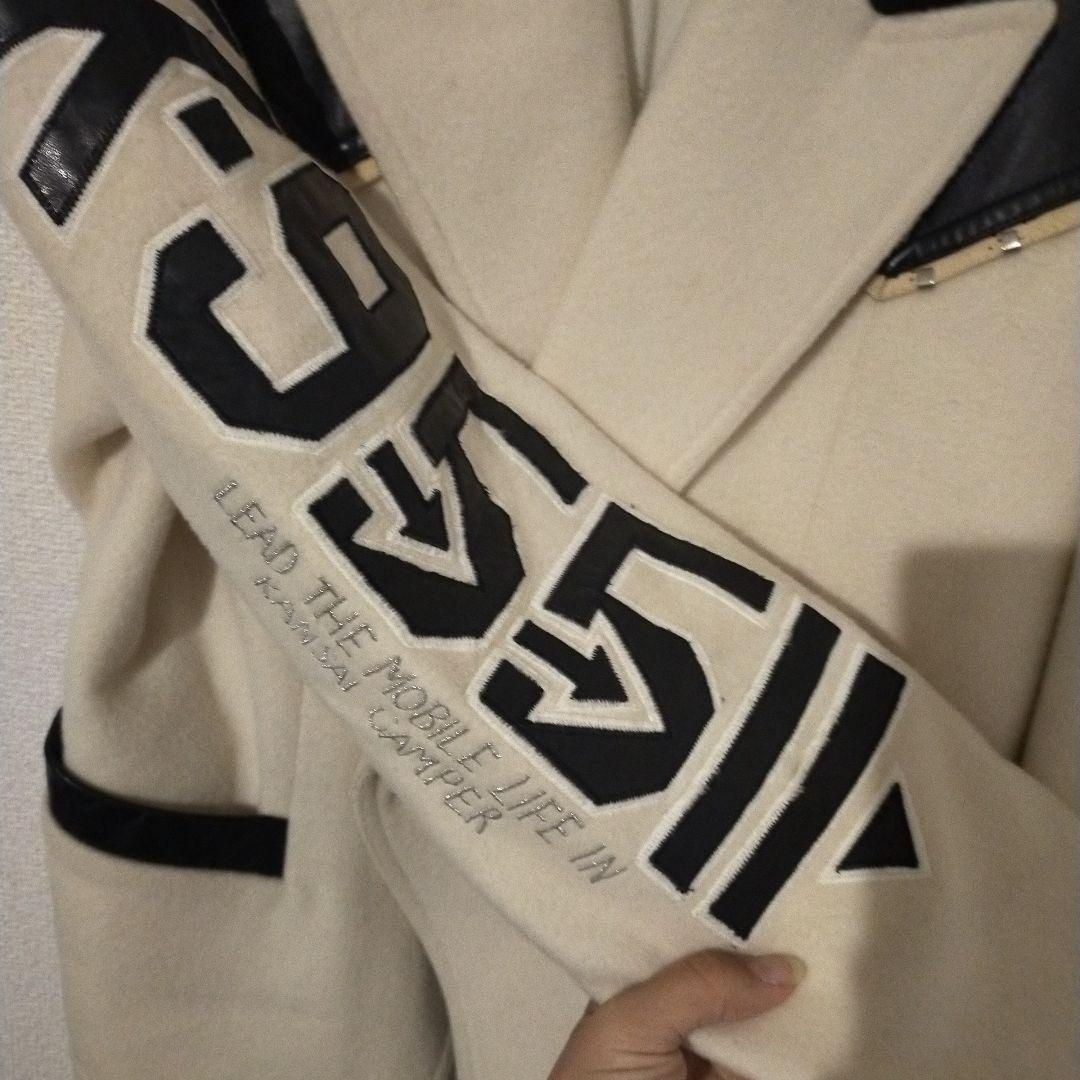 KANSAI O2　90年代ヴィンテージジャケット　刺繍　レザー　山本寛斎