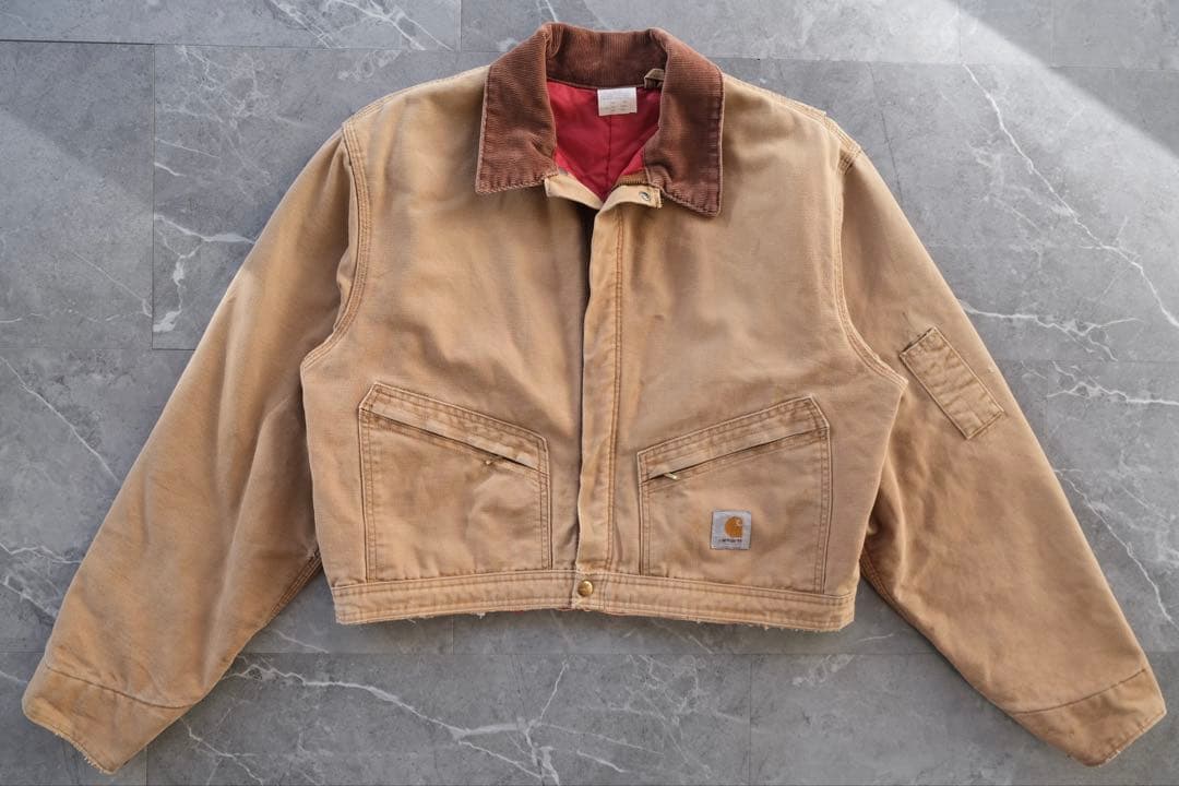 【連休】X01 BRN 46 カーハート デトロイト ジャッケット 改造