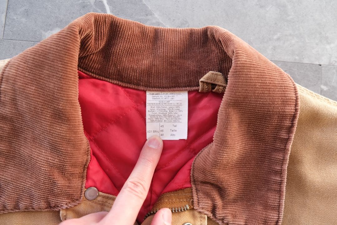 【連休】X01 BRN 46 カーハート デトロイト ジャッケット 改造