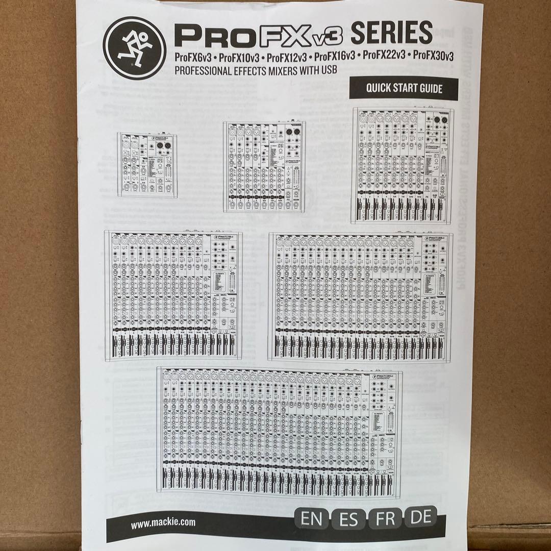マッキー　アナログミキサー　ProFX12v3