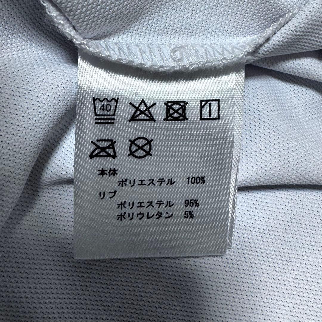 FILA GOLF フィラゴルフ 総柄 ロゴ 半袖 ポロシャツ ホワイト M