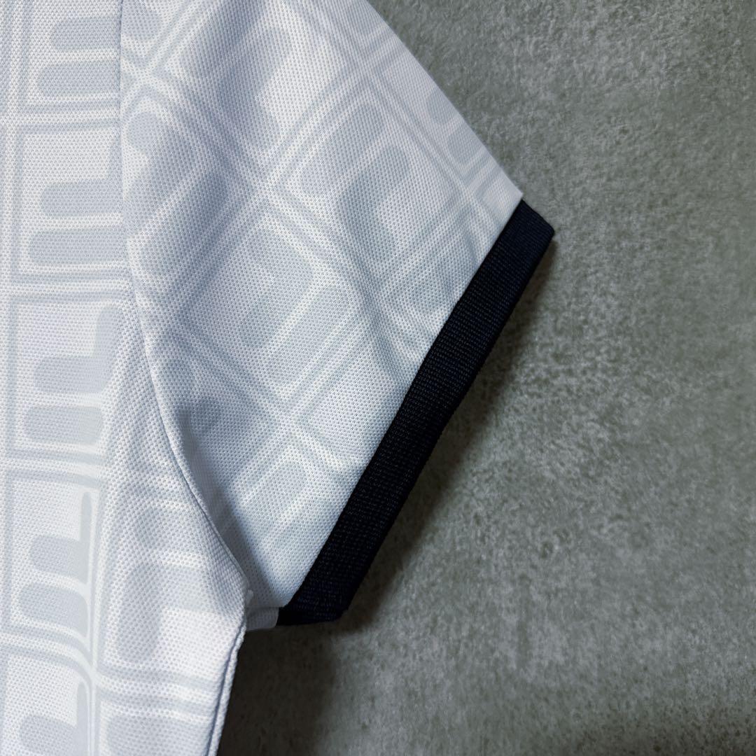 FILA GOLF フィラゴルフ 総柄 ロゴ 半袖 ポロシャツ ホワイト M