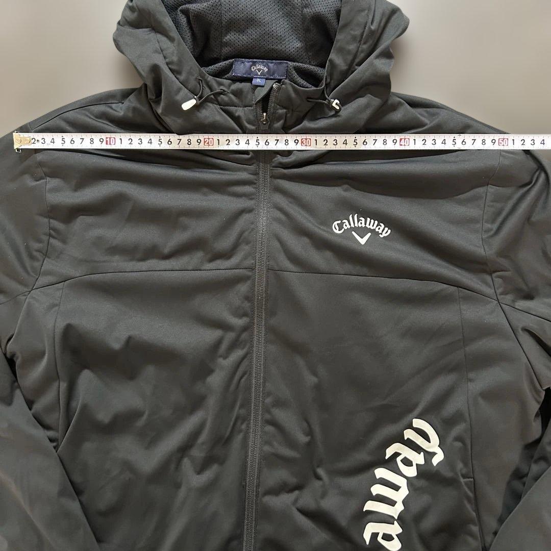 【美品】CallawayGOLF フルジップ フーディブルゾン 3Lサイズ 黒色